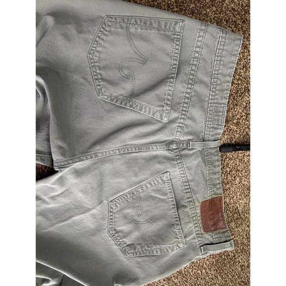 AG Adriano Goldschmied The Graduate Tailored Leg Pants Olive Green Mens 36R - Picture 7 of 10